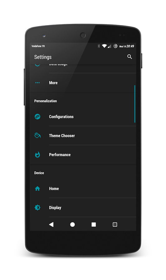 PitchBlack™ (G-Cyan) Theme