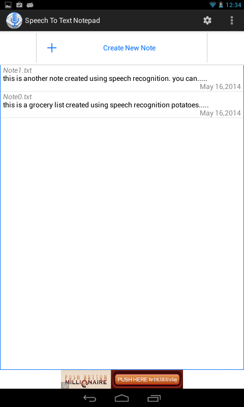 Speech To Text Notepad