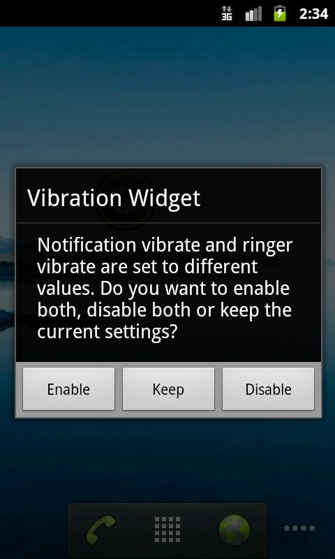 Vibration Widget