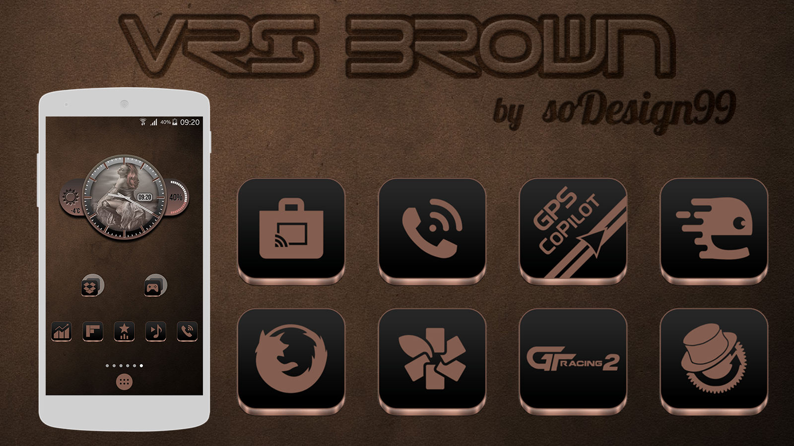 VRS Brown Icon Pack