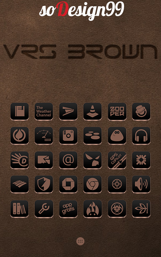 VRS Brown Icon Pack