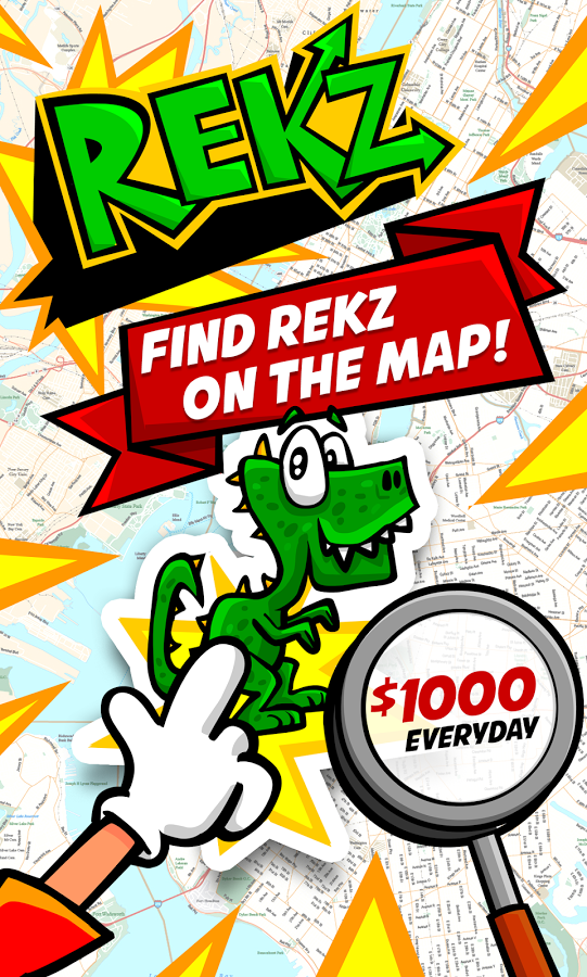 Rekz - find money on map