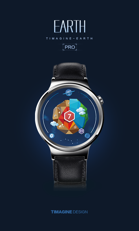 Watch Face Timagine Earth Pro