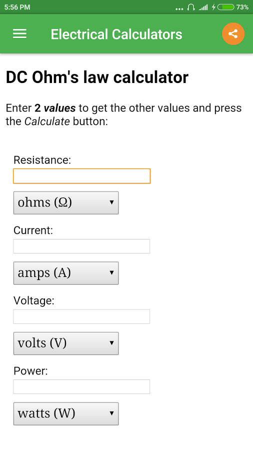 Electrical Calculator