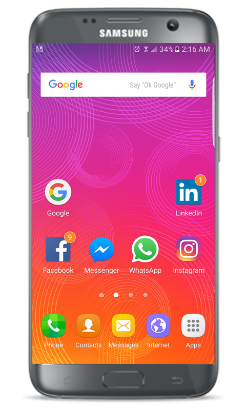 S8 Launcher and S8 edge theme