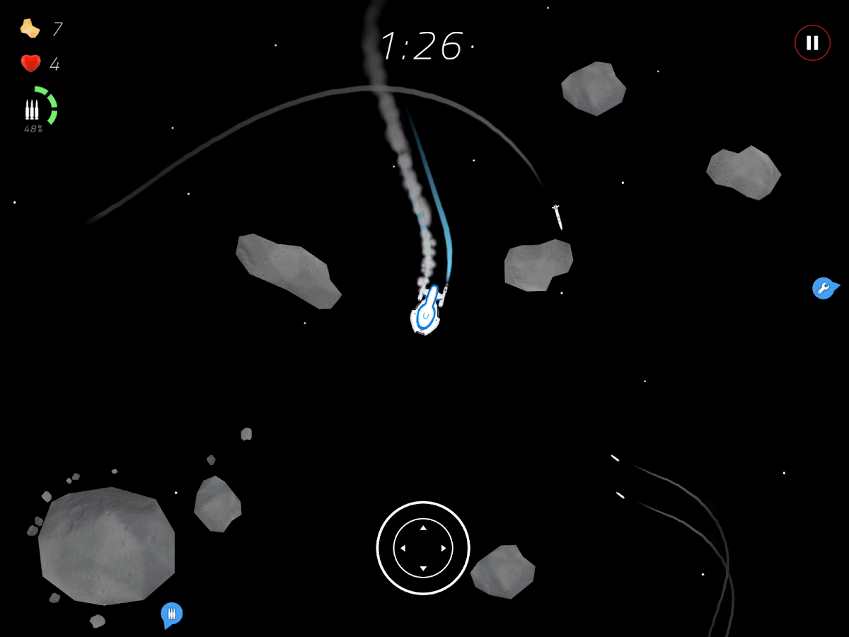 2 Minutes in Space - Missiles Vs. Asteroids (Mod Money)