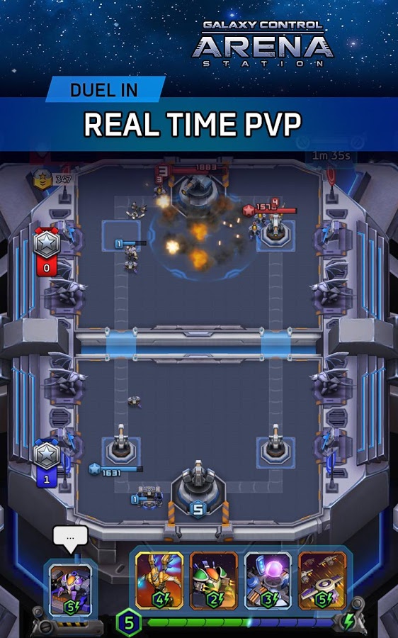 Arena: Galaxy Control online PvP battles