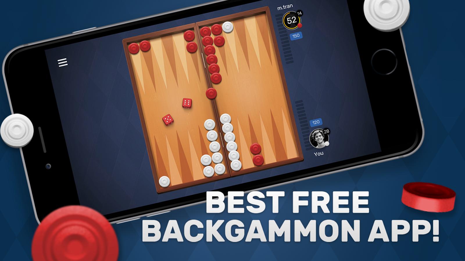 Free Backgammon Go: Best online dice & board games
