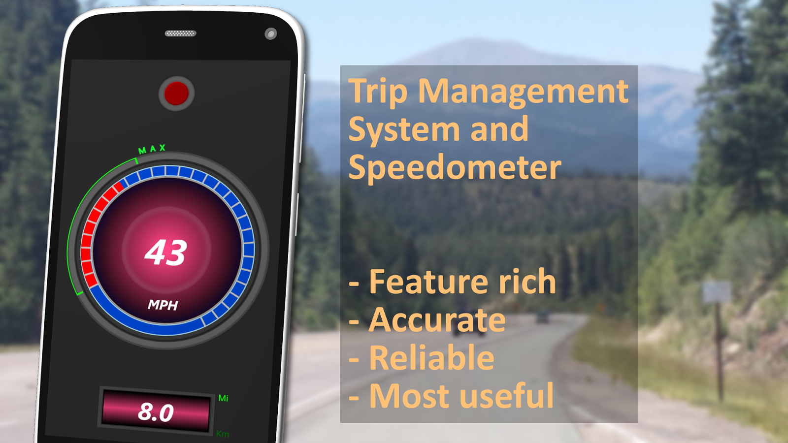 High Precision Speedometer & Odometer - TripMaster