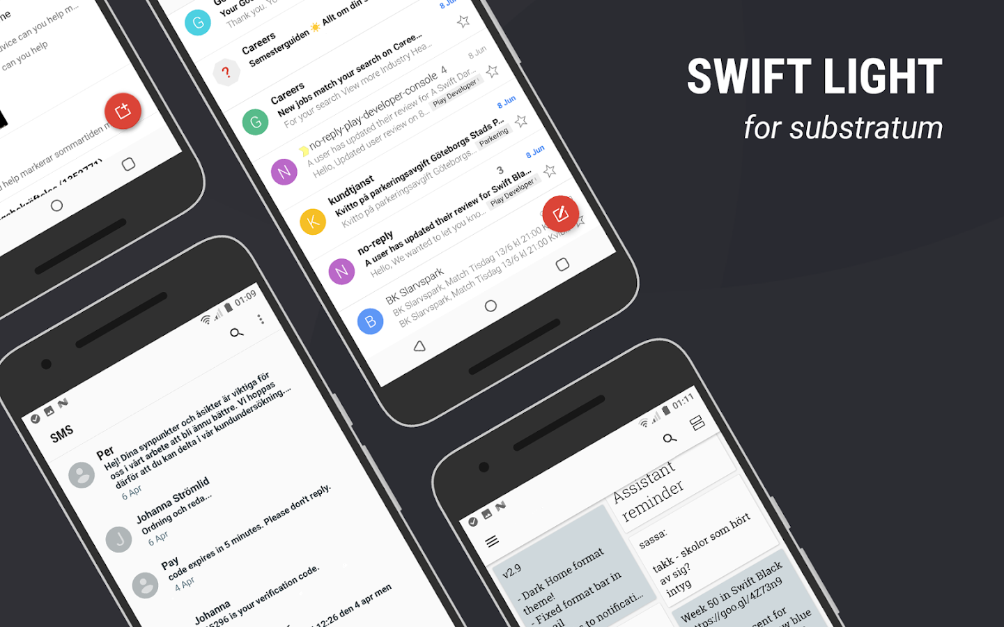 Swift Light Substratum Theme