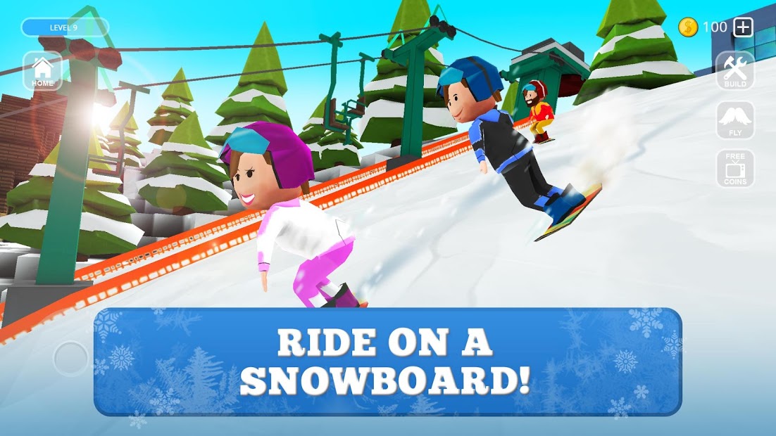 Snowboard Craft: Freeski, Sled Simulator Games 3D (Mod Money