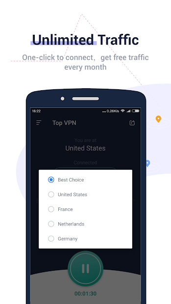 Top VPN - Secure, Private, Free Internet Unlimited [Pro]