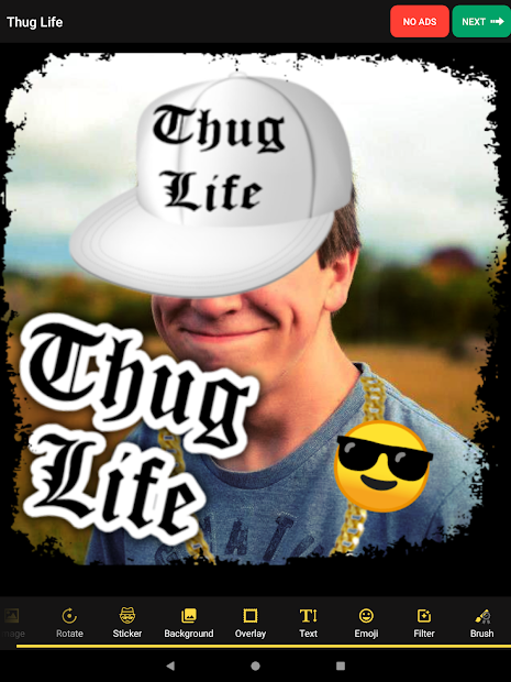 Thug Life Stickers: Pics Editor, Photo Maker, Meme