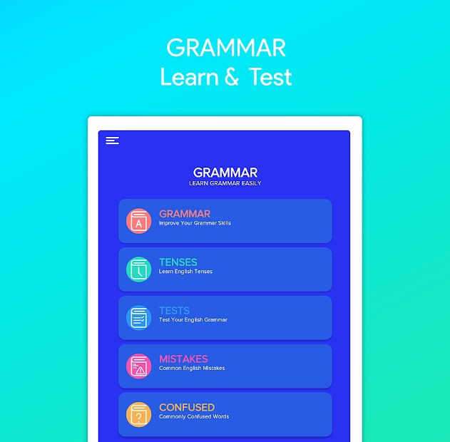 English Grammar: Learn & Test (mod)
