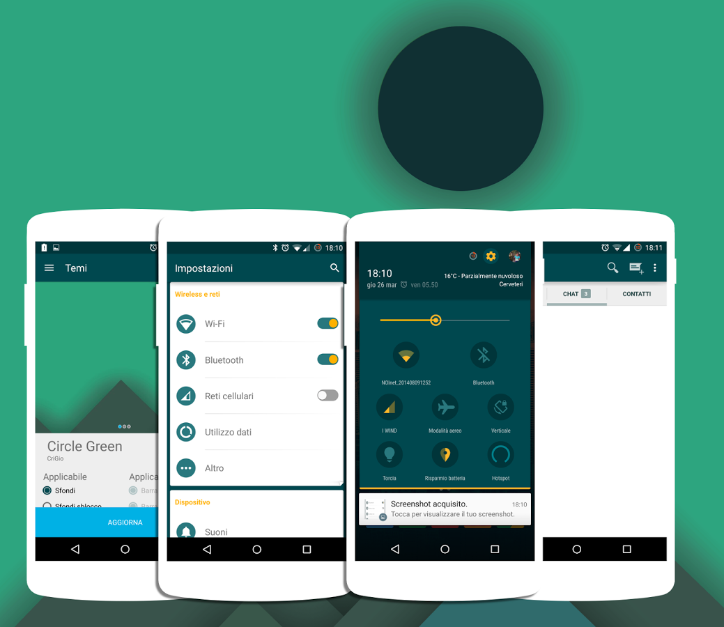 Circle Green CM12 THEME BETA