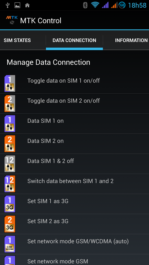 Dual Sim Control