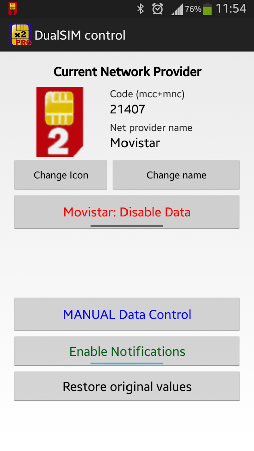 DualSIM control PRO
