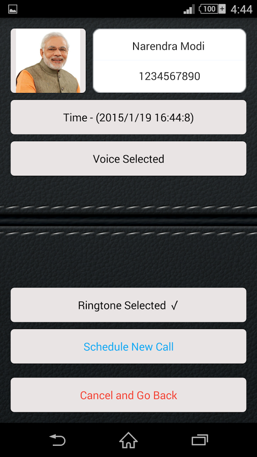 Fake Call app