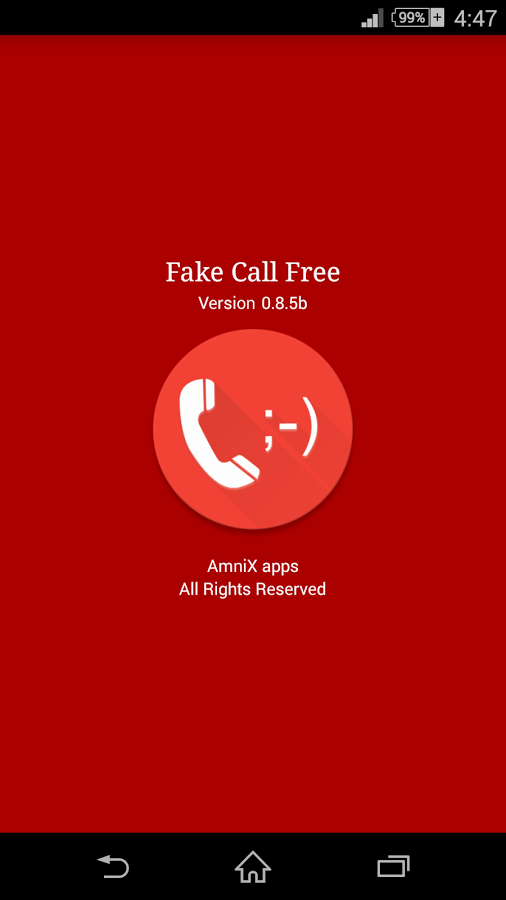 Fake Call app