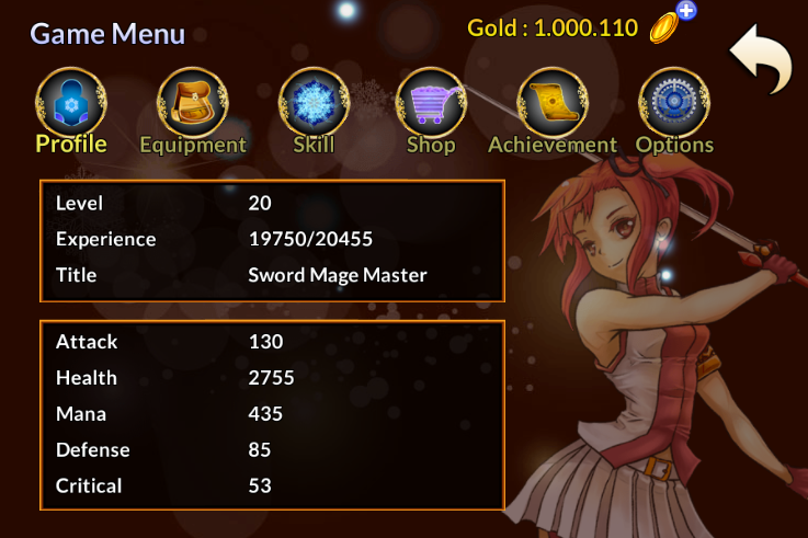 Kitaria Heroes : Force Bender (Mod Money)