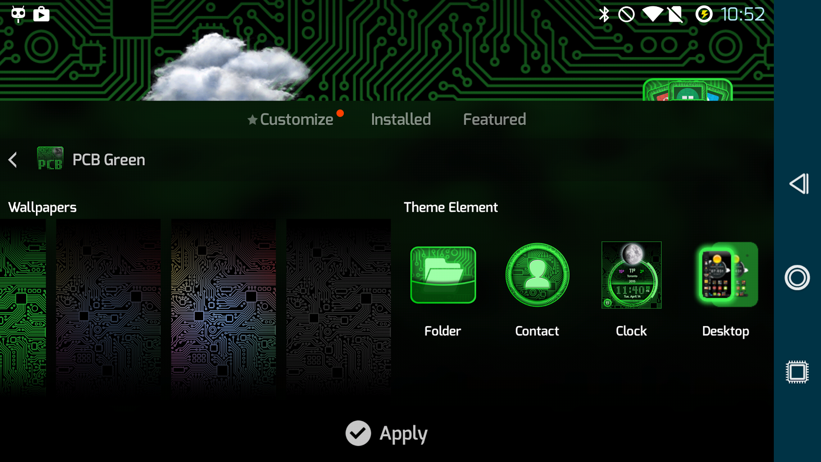 PCB Green ⁞ TSF Shell 3 Theme