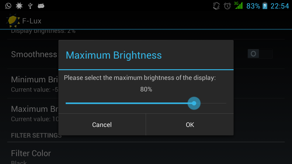 Screen Brightness Control