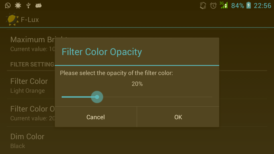 Screen Brightness Control