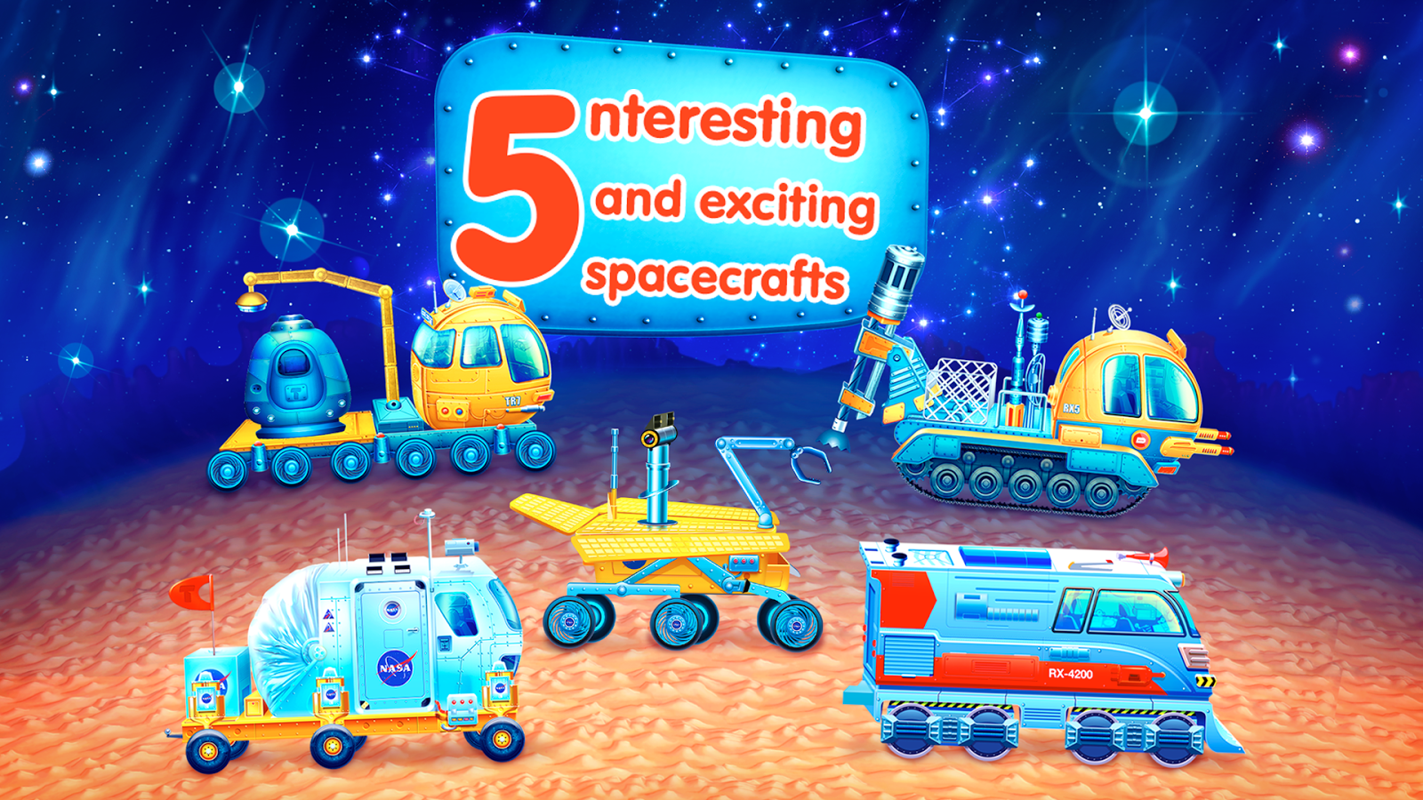 Space mission (app for kids)