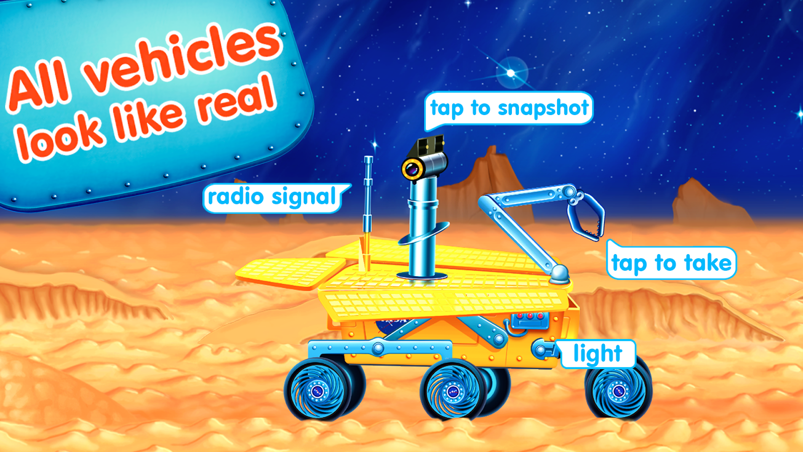 Space mission (app for kids)