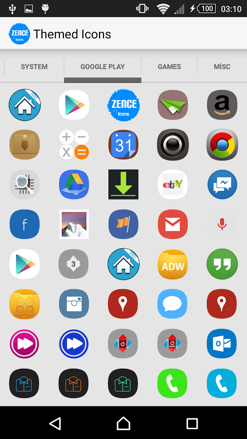 Zence - Launcher Theme Icons