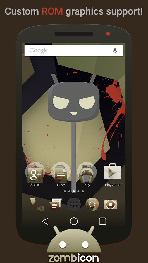 Zombie - Icon Pack Theme