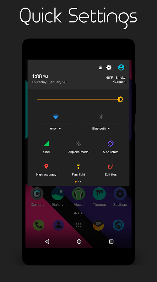 Colors Dark - CM12.1/13 Theme