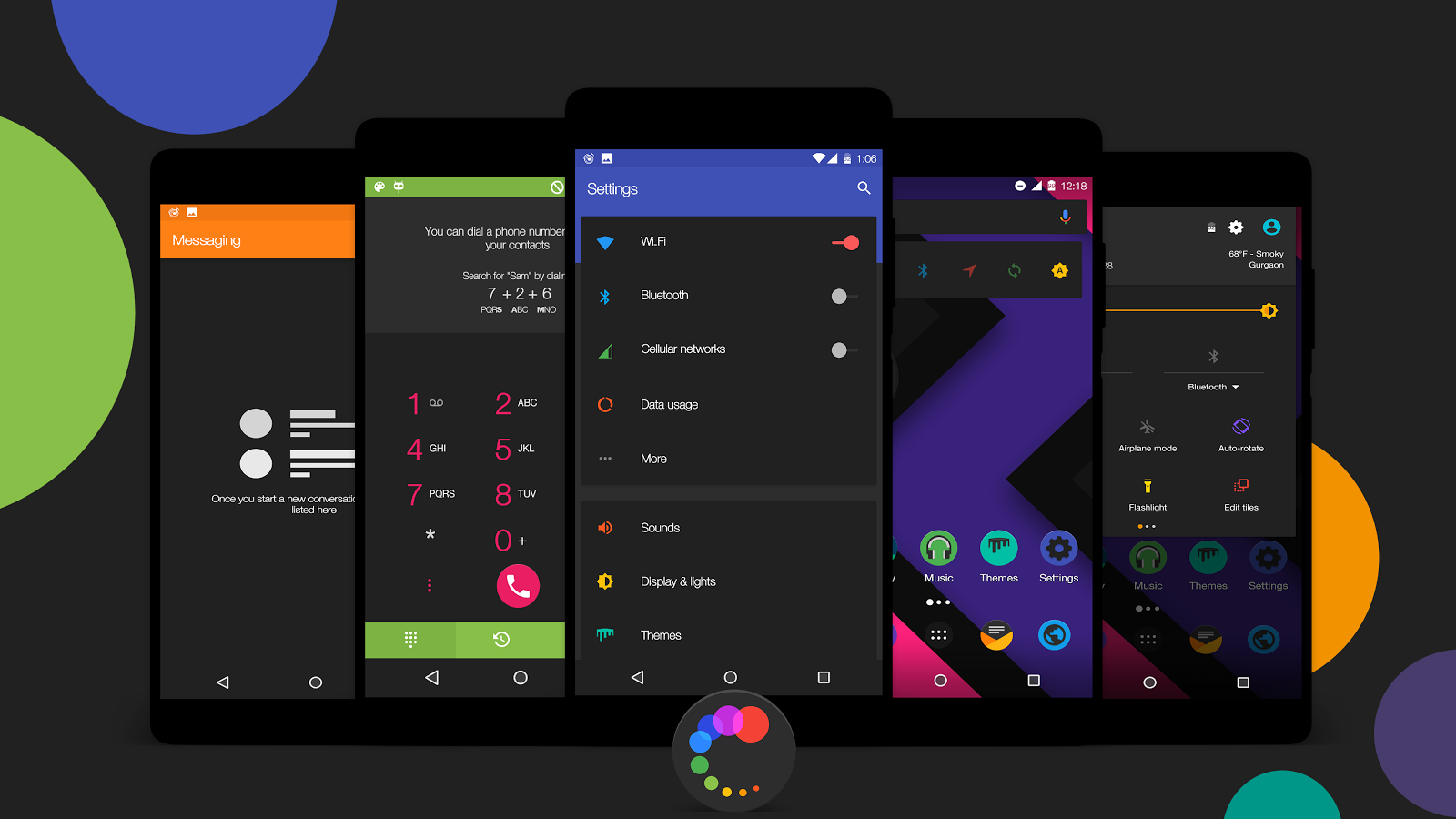 Colors Dark - CM12.1/13 Theme