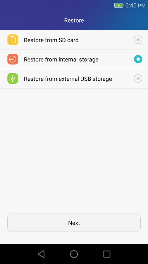 Huawei Backup