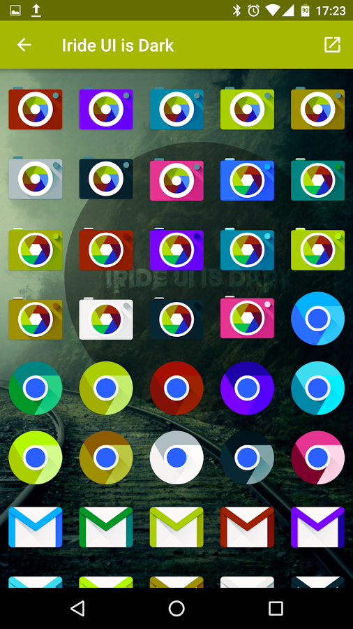 Iride UI is Dark - Icon Pack