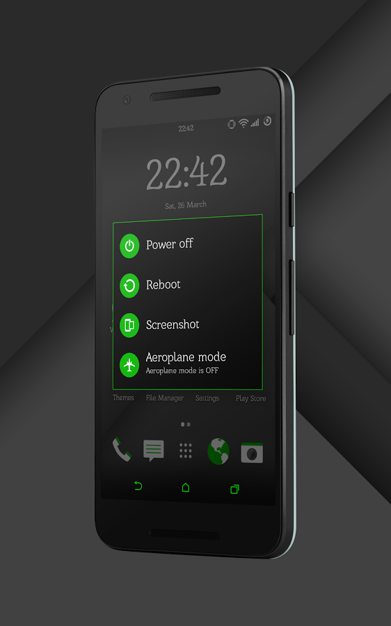 Sense Black/Green cm13 theme