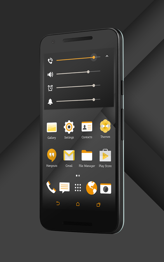 Sense Black/Orange cm13 theme