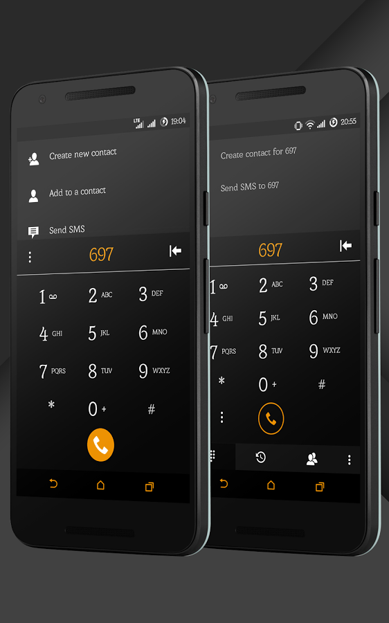 Sense Black/Orange cm13 theme