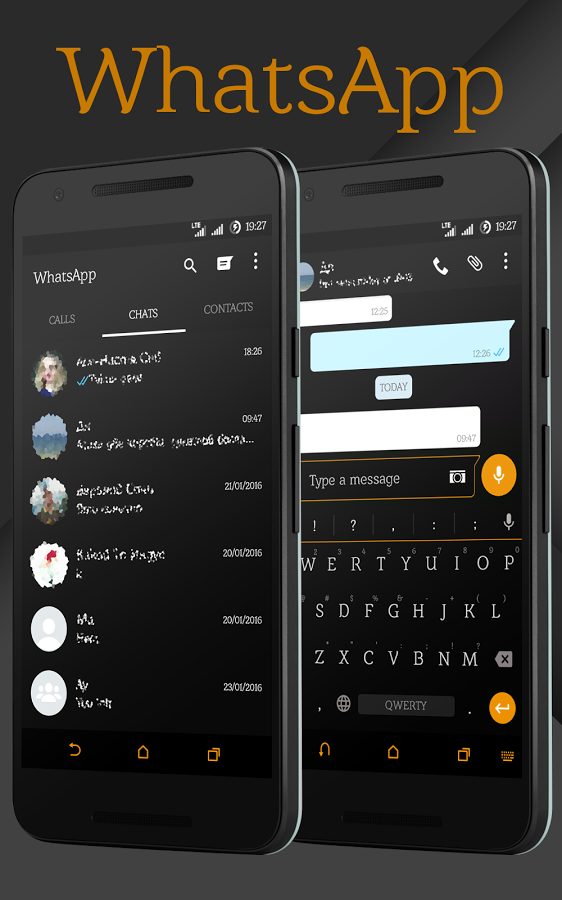 Sense Black/Orange cm13 theme