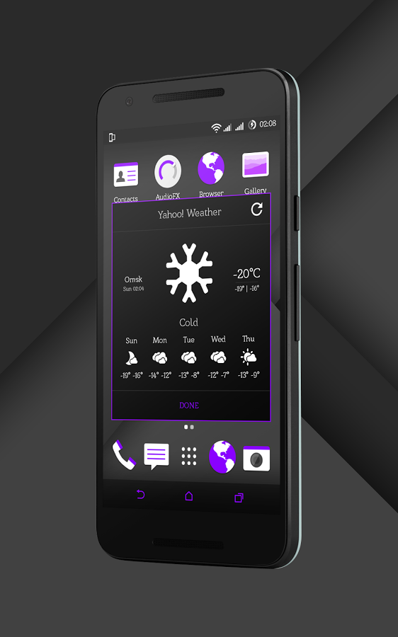 Sense Black/Purple cm13 theme