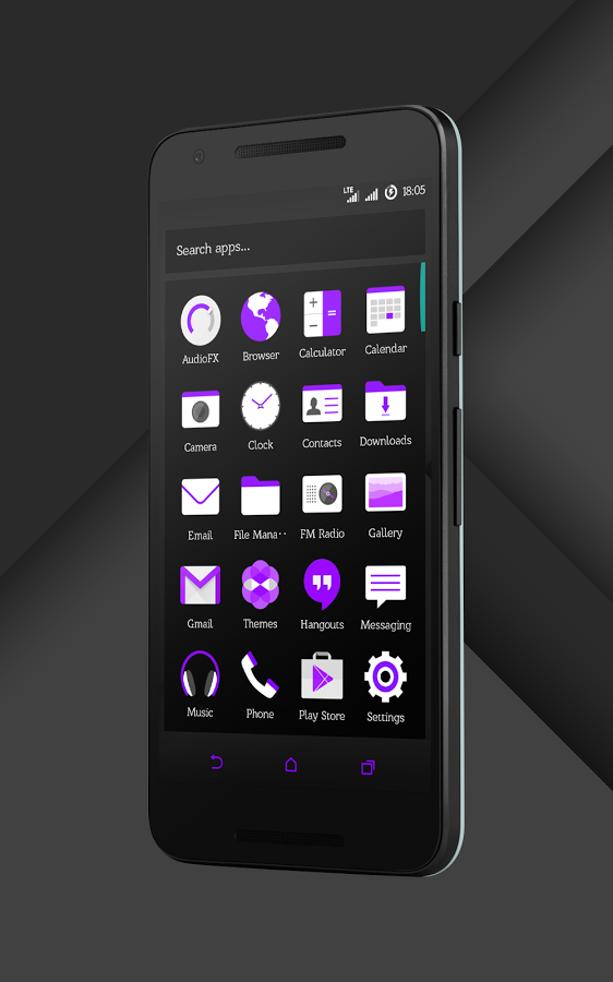 Sense Black/Purple cm13 theme