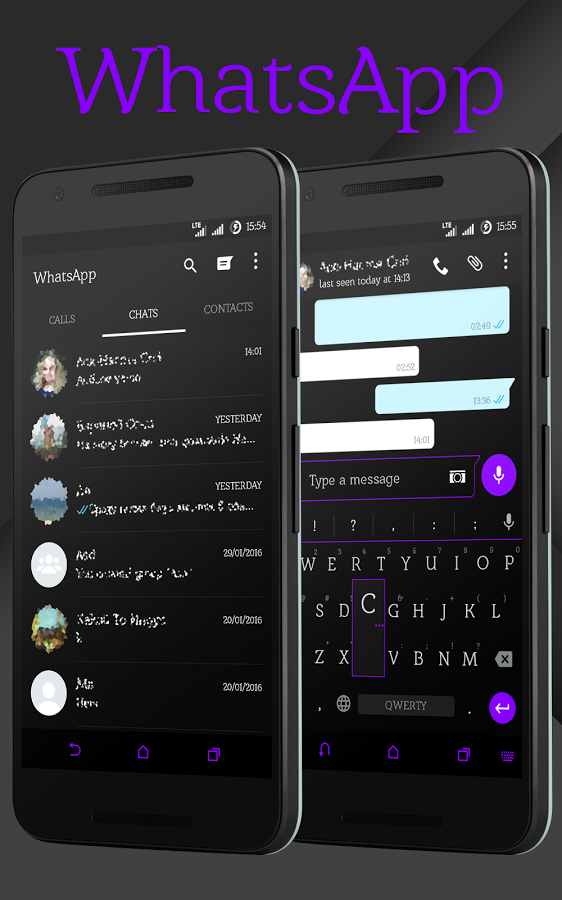 Sense Black/Purple cm13 theme