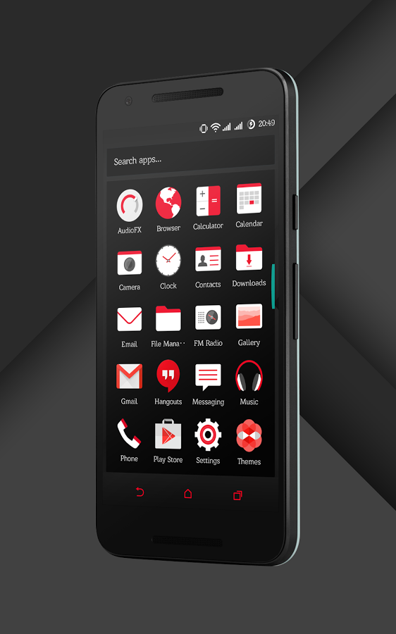 Sense Black/Red cm13 theme