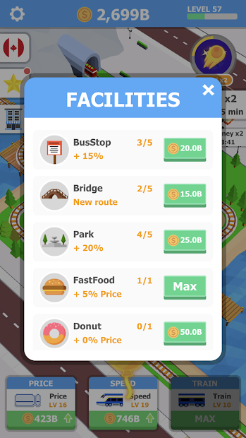 Idle Sightseeing Train - Game of Train Transport(Mod Money)