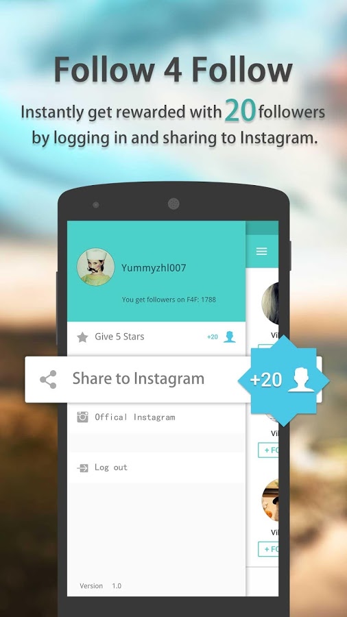 F4F-Get Follower for Instagram