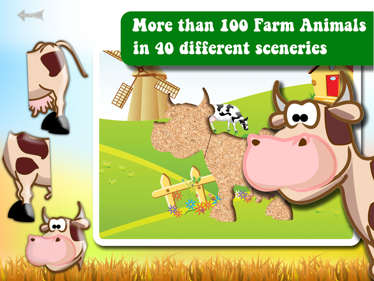 Farm Animals Puzzle Kids Game