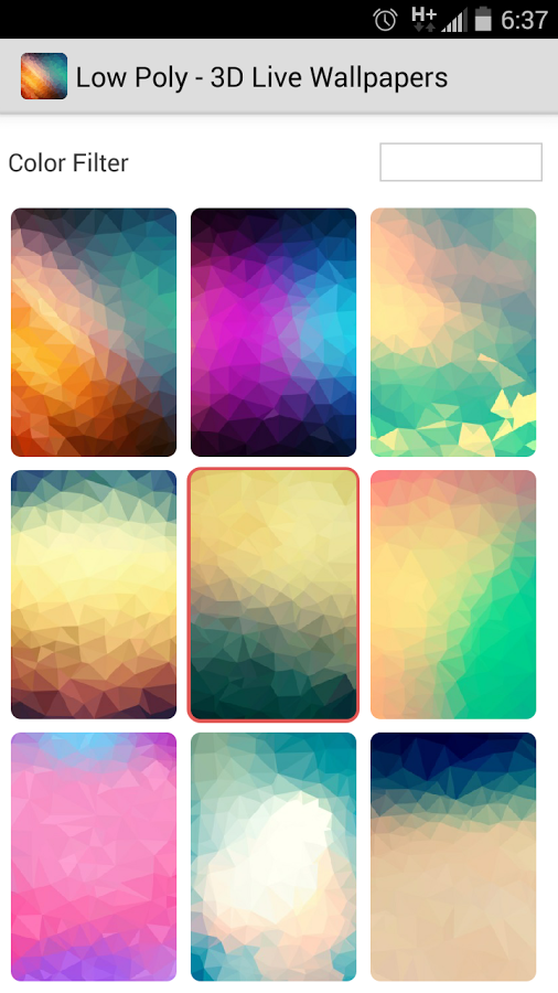 Low Poly - 3D Live Wallpapers