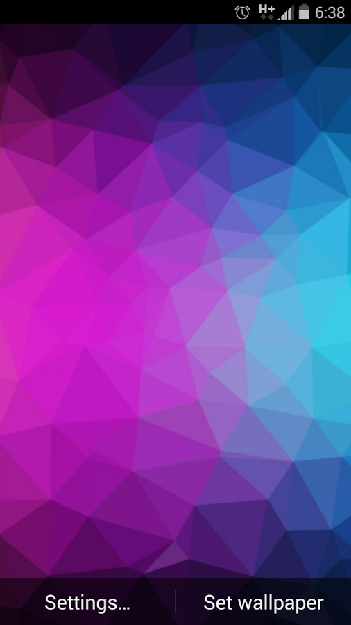 Low Poly - 3D Live Wallpapers