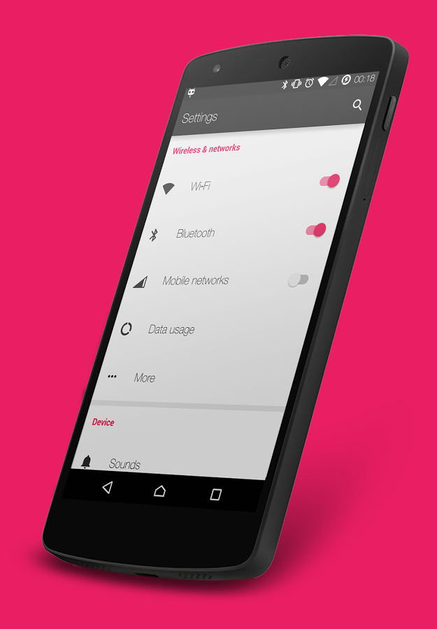 Nuclear Pink CM12 Theme