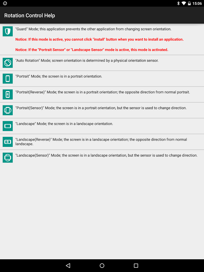 Rotation Control